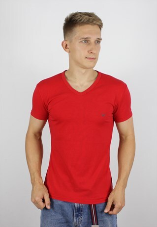 VINTAGE POLO EMPORIO ARMANI BIG LOGO MENS T-SHIRT TOP