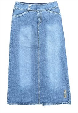 Vintage Y2K Denim Midi Maxi Skirt Esprit Summer