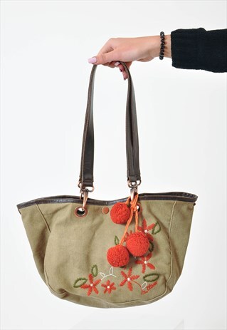 VINTAGE SHOULDER BAG IN GREEN