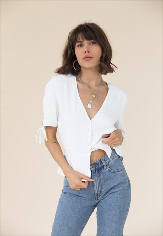 ADARA BLOUSE - WHITE