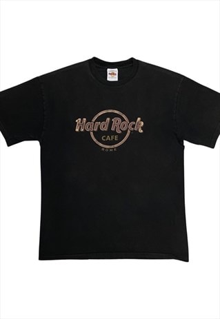HARD ROCK CAFE ROME BLACK T-SHIRT M