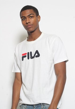 VINTAGE FILA LOGO T-SHIRT WHITE