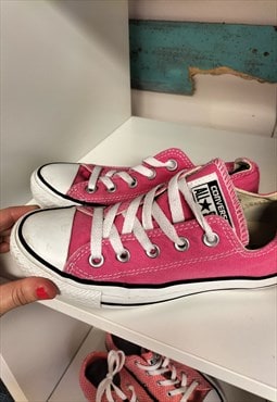 Converse Chuck Taylor Canvas Trainer Shoes UK3 Pink