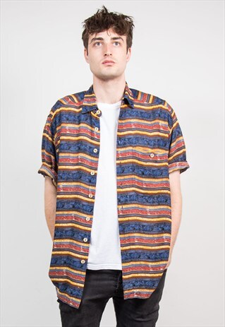 VINTAGE 90'S WAVEY PATTERN SHIRT
