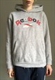 VINTAGE GREY HOODIE WITH BIG SPELL-OUT LOGO
