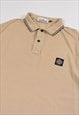 VINTAGE STONE ISLAND POLO SHIRT IN BEIGE