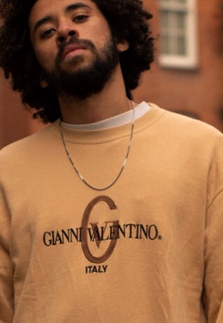 VINTAGE GIANNI VALENTINO SWEATSHIRT IN YELLOW