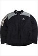 Vintage 90's Adidas Puffer Jacket Full Zip Up Heavyweight