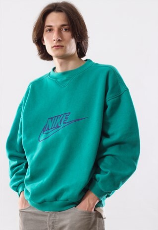 90'S VINTAGE MENS NIKE BIG LOGO CREW NECK SWEATSHIRT