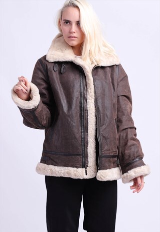 VINTAGE SHEARLING SHEEPSKIN JACKET