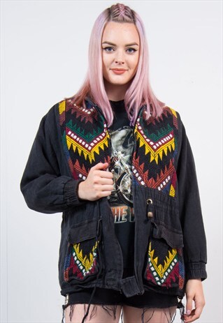 VINTAGE AZTEC FESTIVAL COAT JACKET