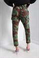 VINTAGE CAMOUFLAGE TROUSERS GREEN W28