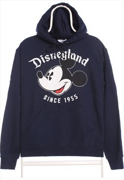Vintage 90's Disney Hoodie Disneyland Mickey Mouse Navy Blue