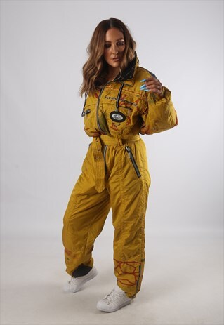 VINTAGE LUHTA FULL SKI SUIT SNOW SPORTS UK L 14 (K94X)