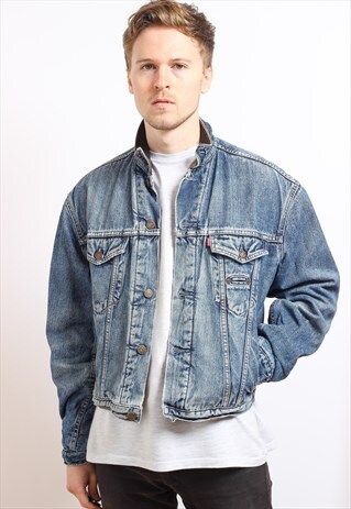VINTAGE LEVIS BLANKET LINED DENIM JACKET