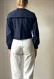 VINTAGE NAVY WOOL SEIFUKU SAILOR TOP SIZE XS/S