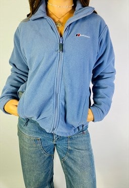 Vintage Size M Berghaus Fleece Jacket In Blue