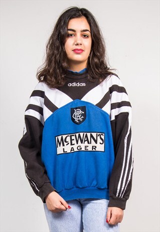 90'S VINTAGE ADIDAS STRIPE SWEATSHIRT JUMPER