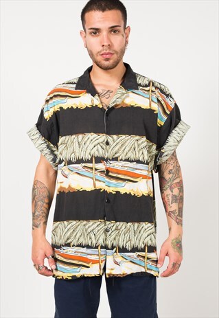 VINTAGE 80S HAWAIIAN SHIRT / S1805