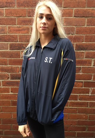 VINTAGE SPORTS SHELL SUIT BOMBER JACKET