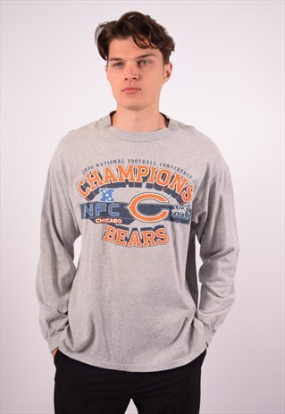 NFL NFC CHICAGO CHAMPIONS BEARS TOP LONG SLEEVE GREY