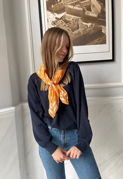 Super cute chic retro vintage orange scarf