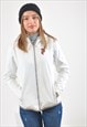 Vintage PEAK PERFORMANCE track jacket hoodie in white
