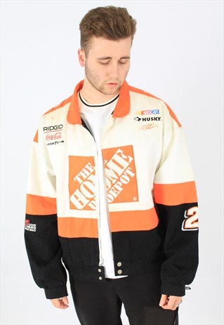 NASCAR 90S VINTAGE LOGO SPONSORSHIP SPORTS RACING JACKET