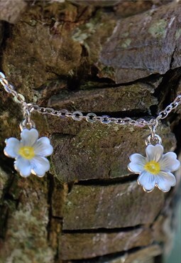 Primrose Yellow Flower Charm Bracelet