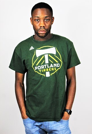 RETRO / EARLY 90'S / ADIDAS / GREEN FESTIVAL T-SHIRT