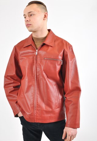 VINTAGE 90'S REAL LEATHER JACKET