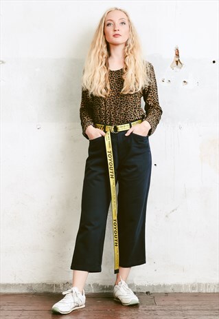 VINTAGE 90S ARMANI JEANS CROP TROUSERS