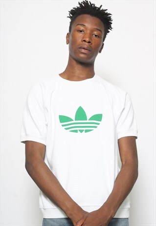 VINTAGE ADIDAS ORIGINALS SHORT SLEEVE SWEATSHIRT