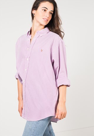 VINTAGE 80S POLO RALPH LAUREN OVERSIZED SHIRT / 0081 / 502