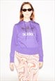 VINTAGE Y2K SPELLOUT PULLOVER HOODIE IN PURPLE