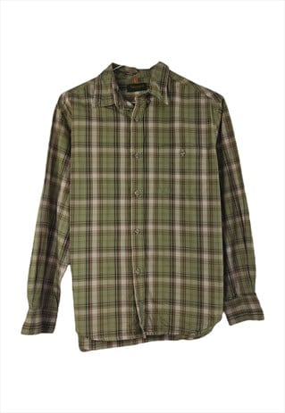 VINTAGE TIMBERLAND PLAID SHIRT IN GREEN S