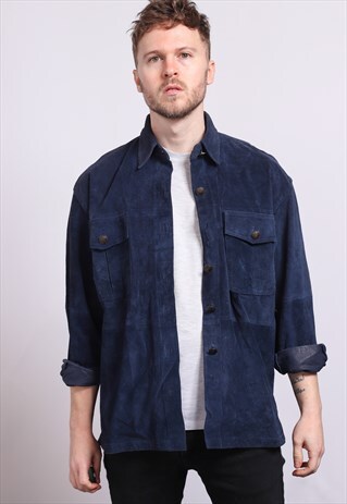 VINTAGE SUEDE SHIRT 90S