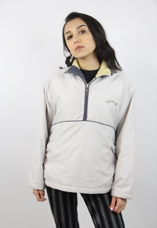 VINTAGE REEBOK GREY HALF ZIP JACKET