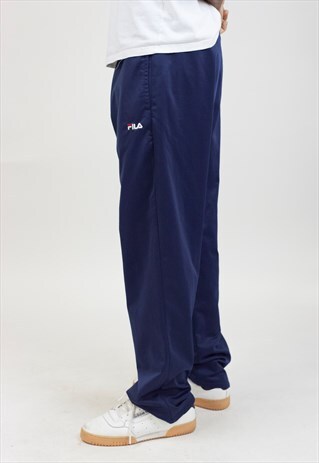 VINTAGE 90S FILA NAVY TRACKSUIT BOTTOMS