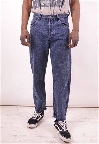 AVIREX MENS VINTAGE JEANS W32 L29 BLUE 90S
