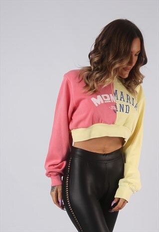 CROPPED SWEATSHIRT JUMPER OVERSIZED BICH REBORN UK 6-8 DKDY