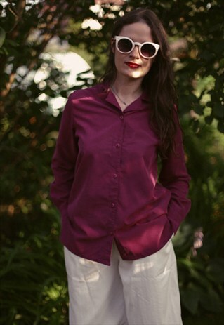 VINTAGE 90'S BORDO LONG SLEEVED SHIRT