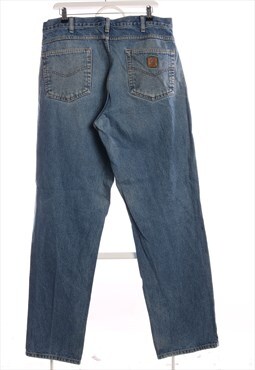 Vintage 90's Carhartt Jeans Denim Workwear Baggy Blue Men's 