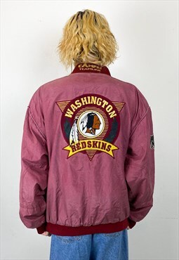 Vntg 90s Washington Redskins bomber Campri Teamline jacket