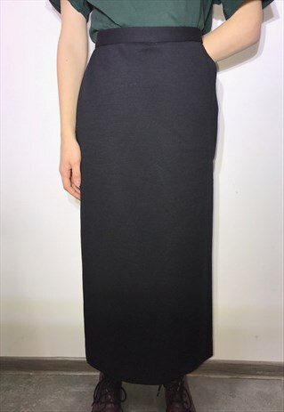 VINTAGE 90' BEAUTIFUL COOL BLUE MAXI SKIRT