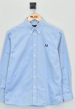 Vintage Fred Perry Shirt Blue XSmall