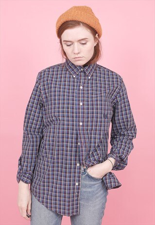 VINTAGE CHAPS CHECKED SHIRT /R8244