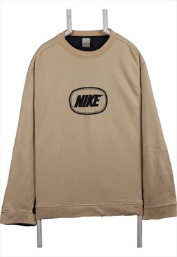 Nike 90's Spellout Logo Crewneck Heavyweight Sweatshirt XLar