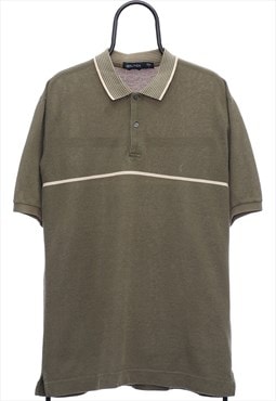 Vintage Nautica Khaki Polo Shirt Mens