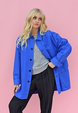 Vintage Light Blue Denim French Chore Shirt / Jacket
